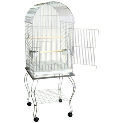 Yml Dome Top Parrot Cage with Stand Color: Antique Copper
