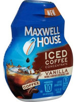 Maxwell House Iced Coffee Concentrate Vanilla