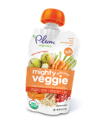 Plum Organics Mighty Veggie® Carrot, Pear, Pomegranate & Oats