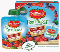 Del Monte® Fruit Burst® Squeezable Fruit Mixed Berry Flavored Fruit