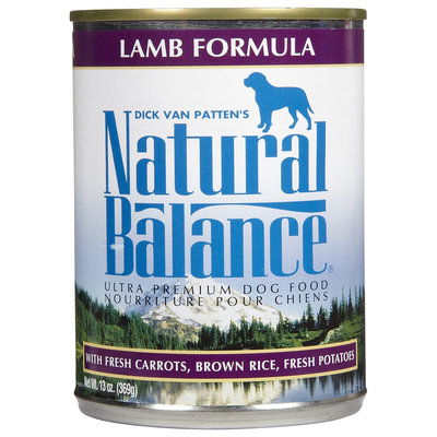 Natural Balance Ultra Premium Lamb Formula Canned Dog Food