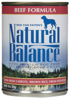 Natural Balance Beef Formula - 12x13oz