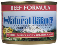 Natural Balance Ultra Premium Beef Formula Canned Dog Food