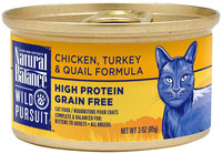 Natural Balance Wild Pursuit Cat Food - Chicken, Turkey & Quail