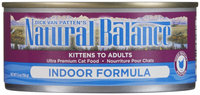 Natural Balance Indoor Formula Canned Cat Food