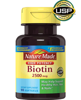 Nature Made® Biotin 2500 mcg Liquid Softgels