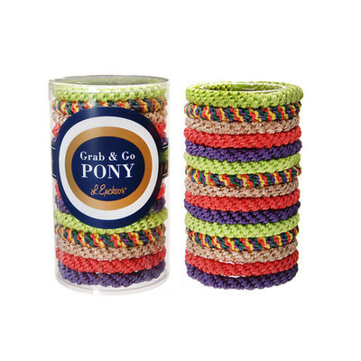 L. Erickson Ponytail Holders - Blue (Set of 15)