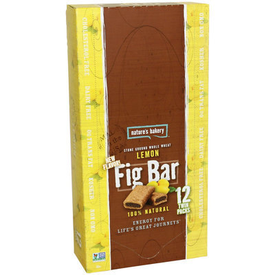 Nature's Bakery Whole Wheat Fig Bar, Lemon, 2 Ounce (Pack of 12)