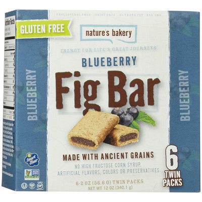 Nature's Bakery FIG BAR, BLUEBERRY, GF, (Pack of 12)