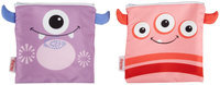 Nuby Reusable Sandwich and Snack Bag - Pink/Purple - 2 ct