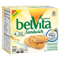 Nabisco belVita Breakfast Biscuits Sandwich Vanilla Yogurt Creme