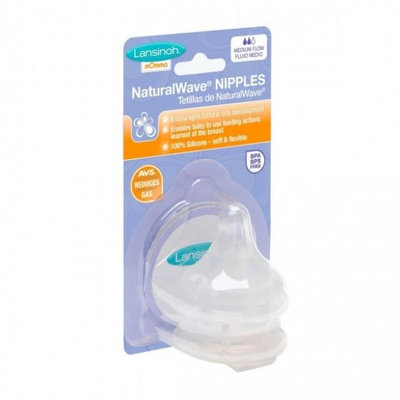 Lansinoh NaturalWave™ Medium-Flow Nipples