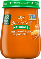 Beech-Nut naturals just carrot, corn & pumpkin jar