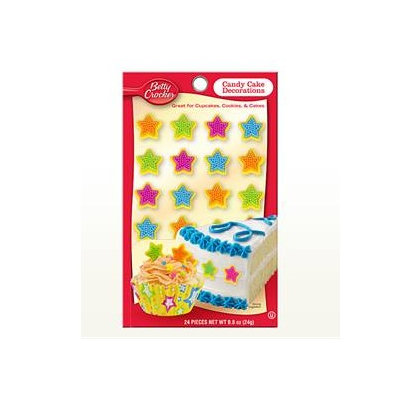 Betty Crocker™ Neon Stars Candy Card Decoration