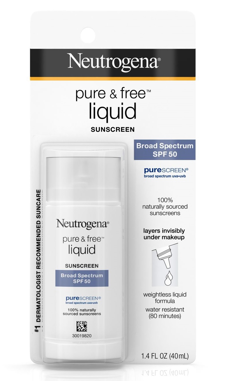Neutrogena® Pure & Free® Liquid Sunscreen Broad Spectrum Spf 50