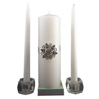 Wedding Occasions Unity Candle Set with Brooch by Celebrate It