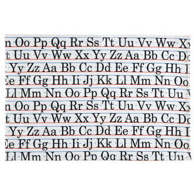 SugarBooger by O.R.E. Tabletop Splat Mat Vintage Alphabet