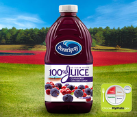 Ocean Spray 100% Juice Cranberry Concord Grape