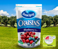 Ocean Spray Craisins Dried Cranberries Blueberry Juice Infused
