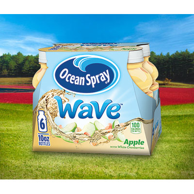 Ocean Spray Wave Juice Drink Apple with White Cranberries