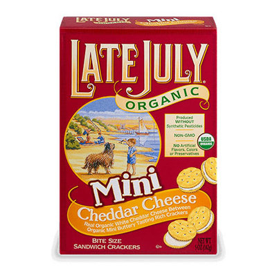 Late July® Snacks Classic Crackers Organic Sandwich Mini Cheddar Cheese
