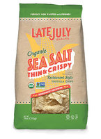 Late July® Snacks Restaurant Style Tortilla Chips Organic Sea Salt Thin and Crispy