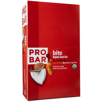 ProBar Bite Organic Snack Bar Coconut Almond 12 Bars - Vegan