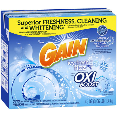 Gain Ultra Powder Detergent with Oxi Booster, 31 Loads