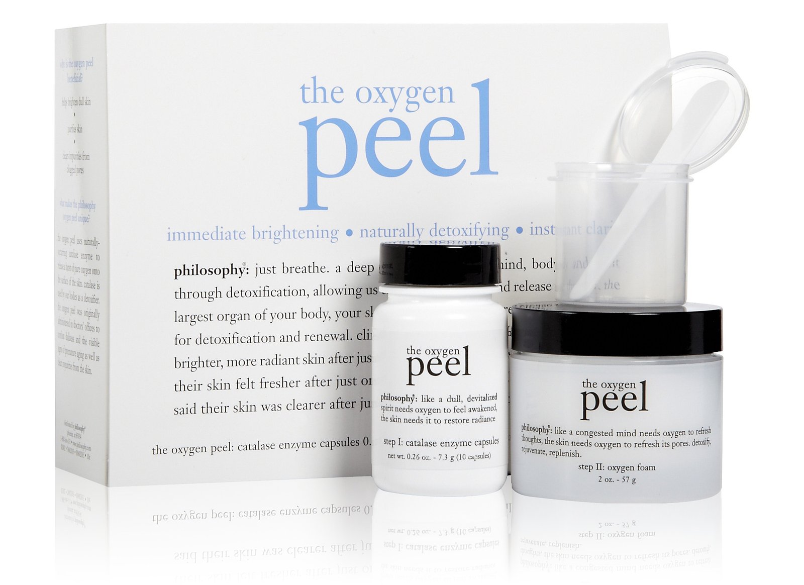 Philosophy Detoxify The Oxygen Peel Kit 2 Piece Kit