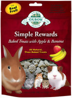 Oxbow Simple Rewards Baked Treats - Apple & Banana