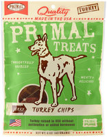 Primal Jerky Organic Turkey Chips Dog Treats, 3 Oz