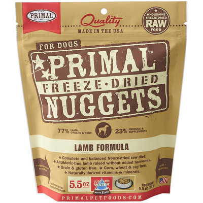 Primal Pet Food Primal Freeze Nugget Lamb Dry Dog Food
