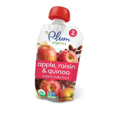 Plum Organics Second Blends Apple, Raisin & Quinoa