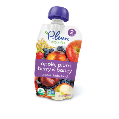 Plum Organics Second Blends Apple, Plum, Berry & Barley