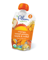 Plum Organics Second Blends Mango, Sweet Potato, Apple & Millet