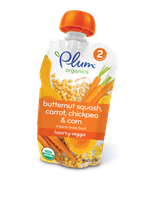 Plum Organics Second Blends Hearty Veggie Meal: Butternut Squash, Carrot, Chickpea & Corn