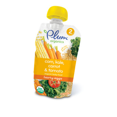 Plum Organics Second Blends Hearty Veggie Meal: Corn, Kale, Carrot & Tomato
