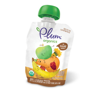 Plum Organics Smoothie Apple & Banana
