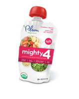 Plum Organics Mighty 4® Blends Strawberry, Banana, Kale, Greek Yogurt, Oat & Amaranth