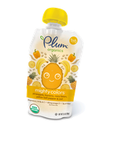 Plum Organics Mighty Colors™ Pineapple, Banana, Navy Bean, Yellow Bell Pepper & Oat
