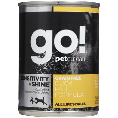 Go! Sensitivity+Shine Grain Free Duck Pate - 12x13.2oz