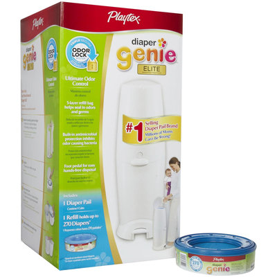 Playtex Diaper Genie Elite Pail & Refill Bundle - 1 ct, - 2 pk.