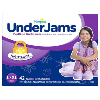 Pampers® UnderJams™ Diapers Bedtime Underwear Girls Size L/ XL