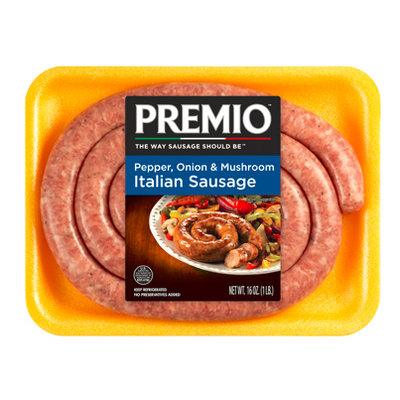 Premio Pepper, Onion & Mushroom Italian Sausage