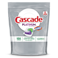 Cascade® Platinum™ ActionPacs™ with the Power of Clorox® Fresh Scent