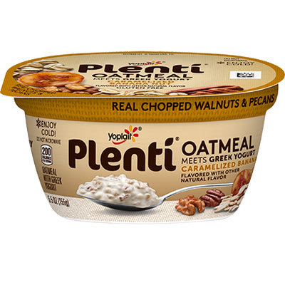 Yoplait® Plenti™ Caramelized Banana Nut Oatmeal Meets Greek Yogurt