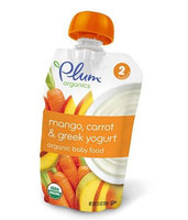 Plum Organics Second Blends Mango, Carrot & Greek Yogurt