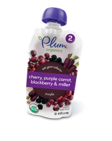 Plum Organics Eat Your Colors® Cherry, Purple Carrot, Blackberry & Millet