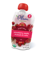 Plum Organics Eat Your Colors® Strawberry, Apple, Rhubarb & Oats