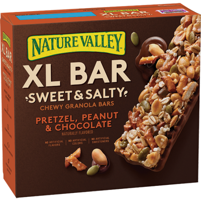 Nature Valley™ XL Bar Sweet & Salty Chewy Granola Bars Pretzel, Peanut & Chocolate